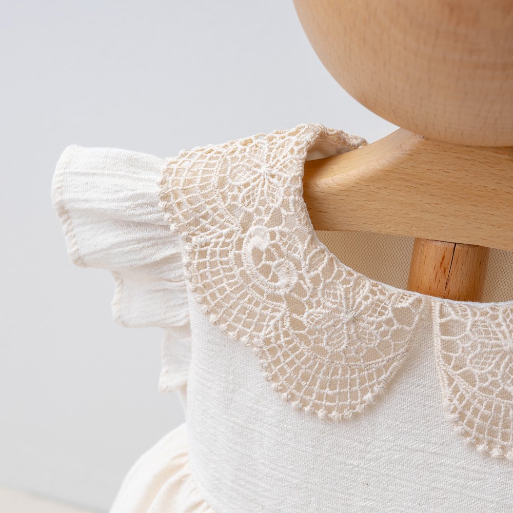 Robe bébé Crème d'Amande 100% coton