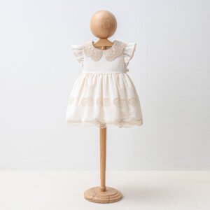 Robe bébé Crème d'Amande 100% coton