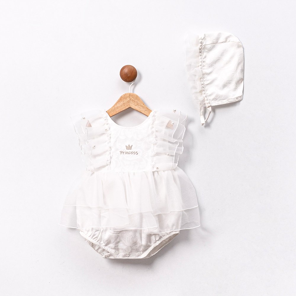 Robe bébé "princesse" blanche (3-18 mois)